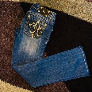 Miss Me Rhinestone Embellished Bootcut Jeans! (26)